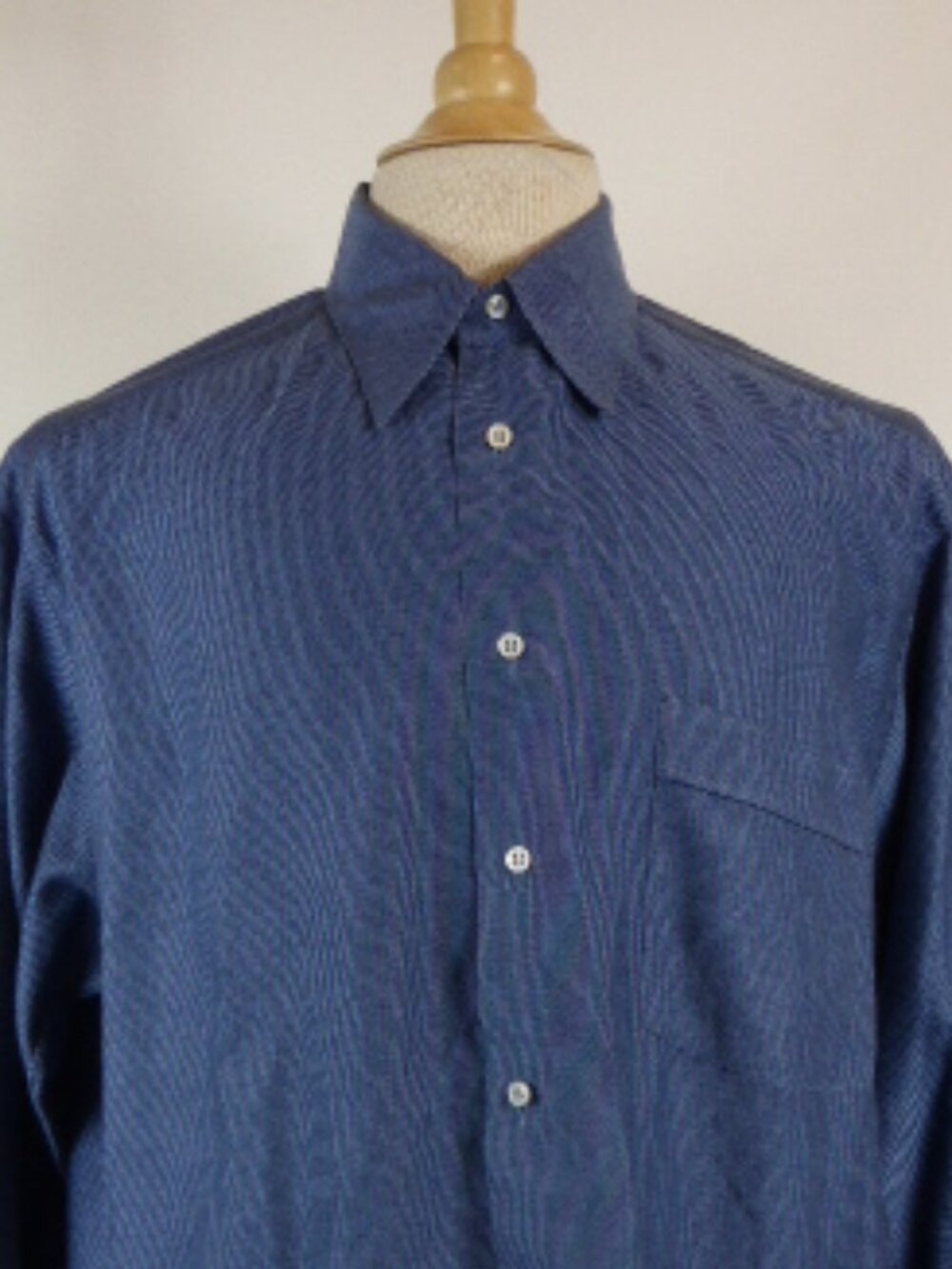 Lorenzini Neiman Marcus Blue Cotton Shirt 16 View 2
